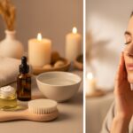Exfoliation and Cleansing Routine Home Spa Beauty Routine