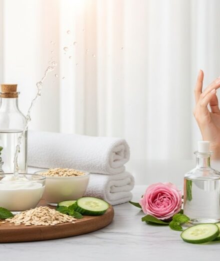 Natural beauty routine for healthy skin