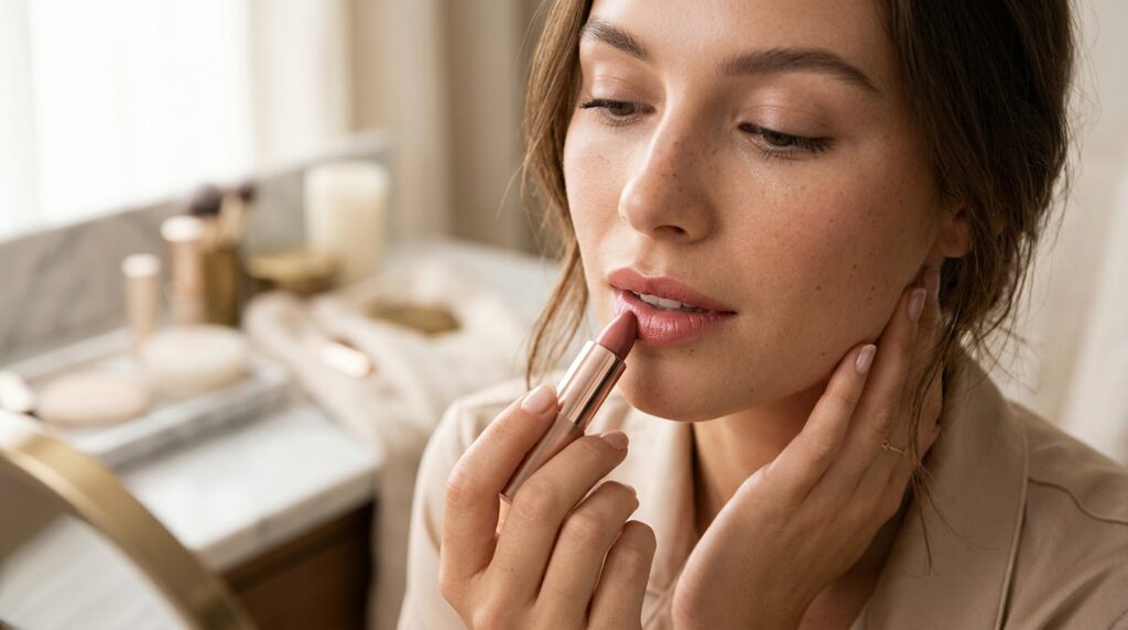 How to Apply Lipstick Neatly