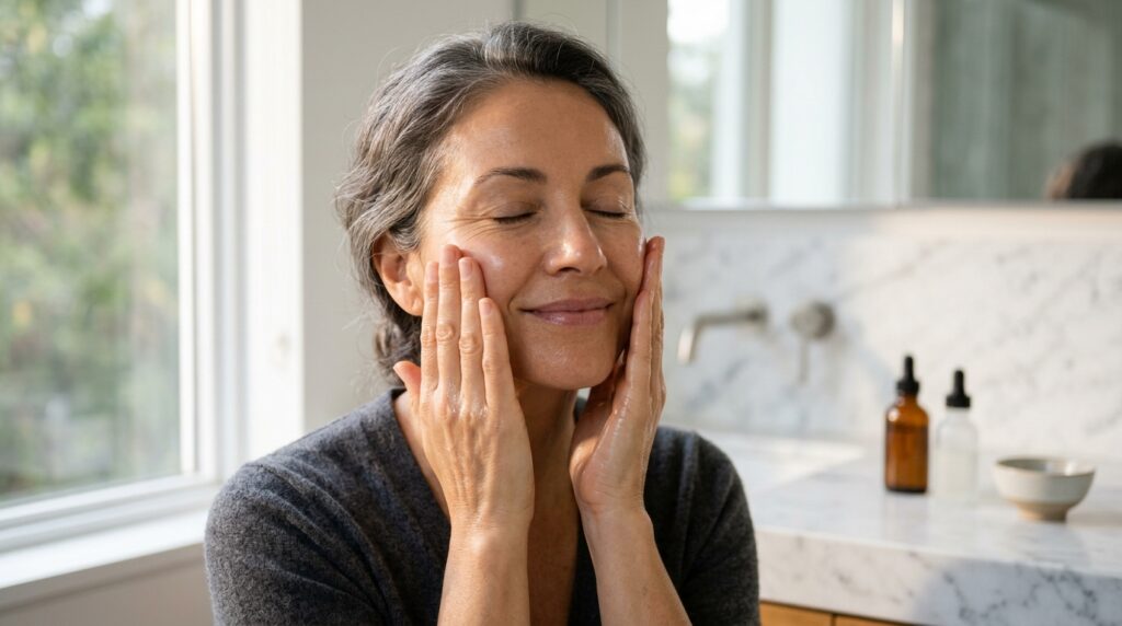 Prepping Mature Skin Before Makeup Hydration and Plumping